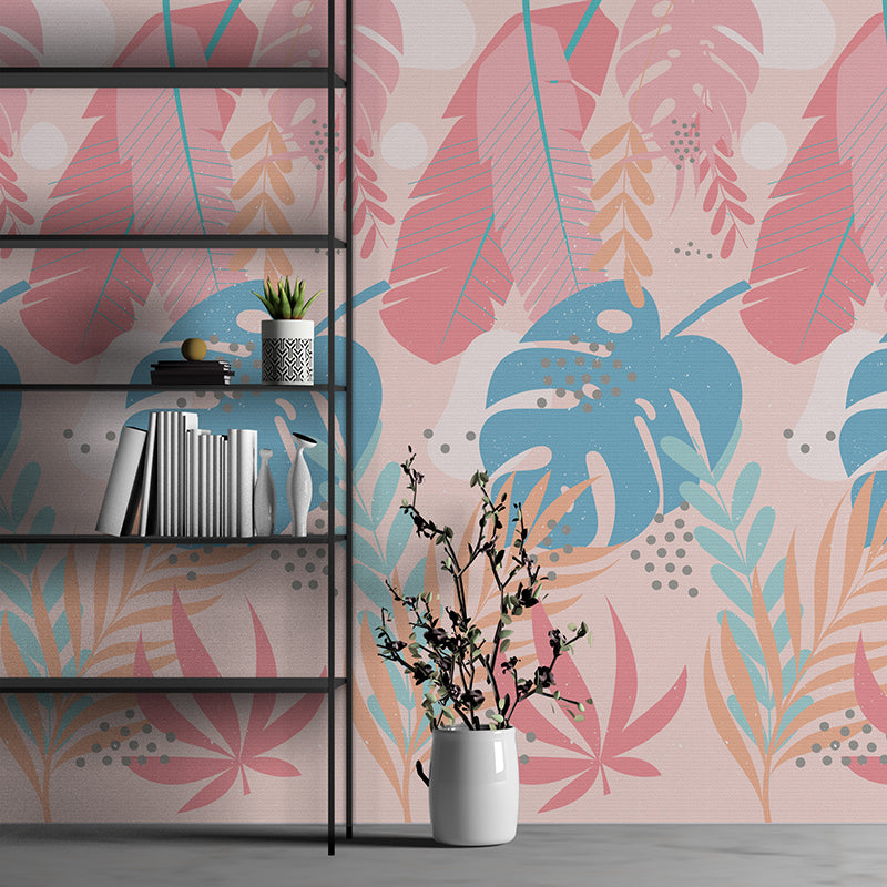 Modern Creative Abstract Floral Paint Wallpaper-jor-0005