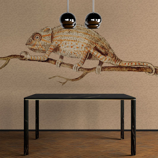 Chameleon in vintage style Wallpaper-jor-0006