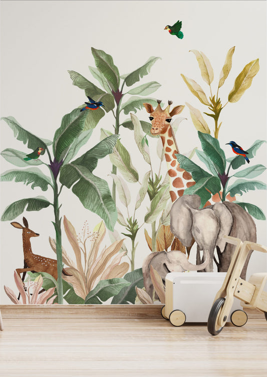 Animal with trees wallpaper jor-0049