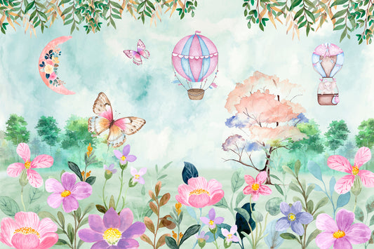 Butterfly garden, colorful theme wallpaper - jor-0067